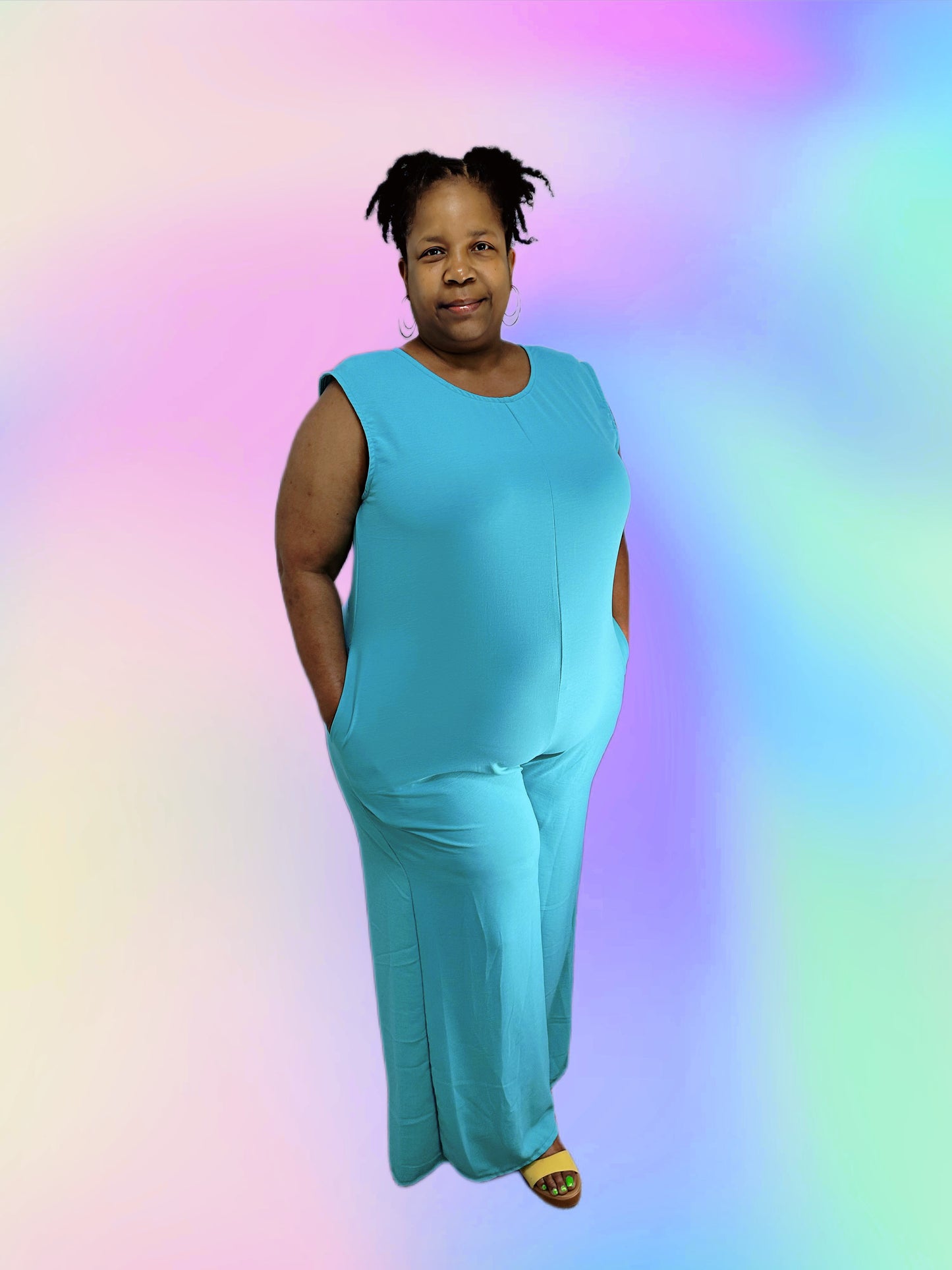 Teal Jumpsuit