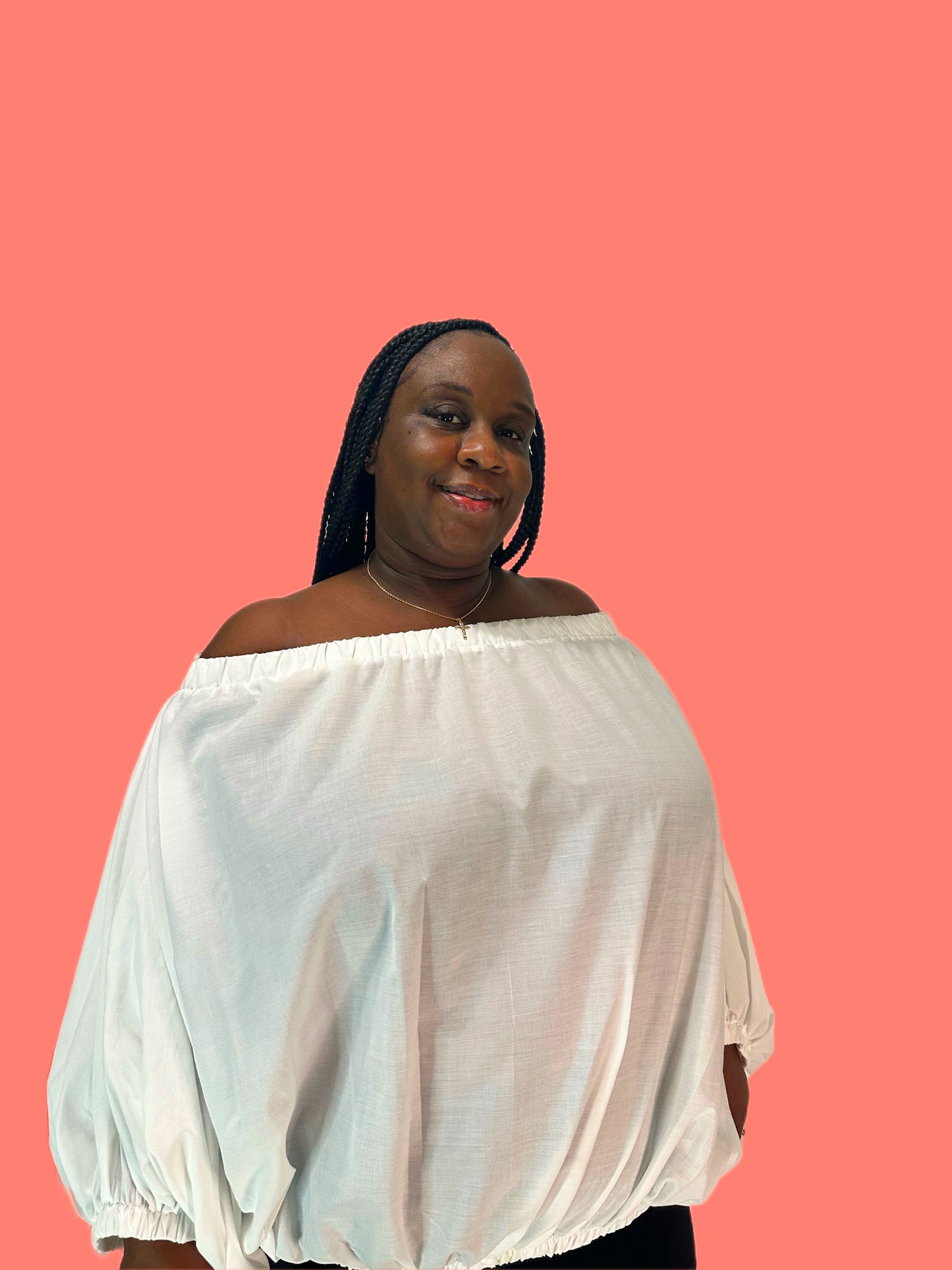 White Off The Shoulder Top